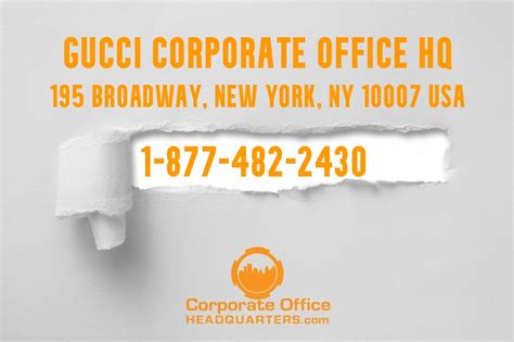 gucci corporate office phone number.